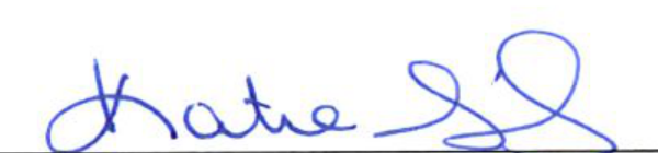 Signature of Secretary