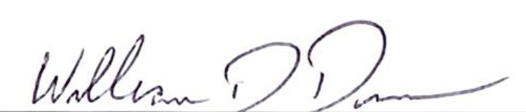 Signature of Mayor William D. Duncan