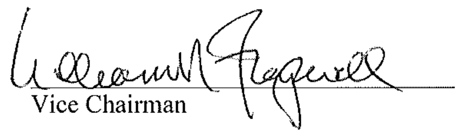 Signature of Vice Chairman