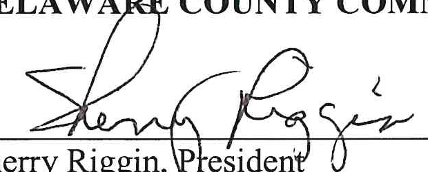 Handwritten signature of Sherry Riggin