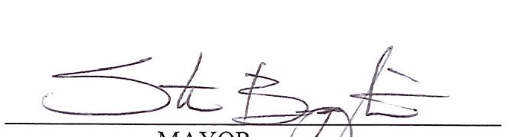 Mayor signature
