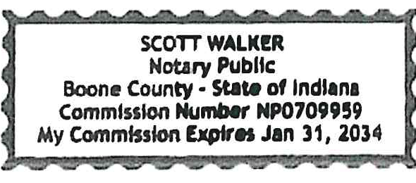 Notary Public Stamp Seal for Scott Walker