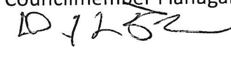 Signature of Councilmember Flanagan