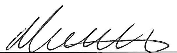 Signature of Matt Kantz