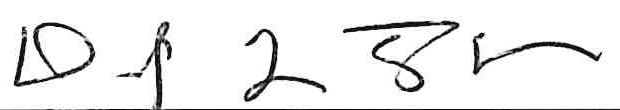 Signature of Dan Flanagan