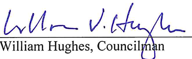 Signature of William Hughes