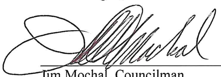 Signature of Jim Mochal