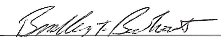 Signature of Brad Bookout