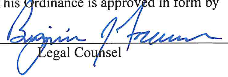 Signature of Legal Counsel