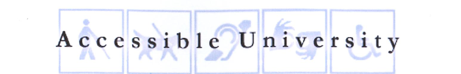 Accessible University Logo