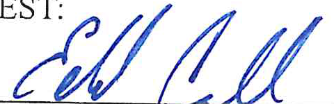 Signature of Ed Carroll, Auditor