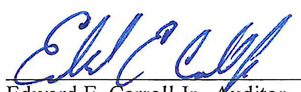 Signature of Edward E. Carroll Jr.