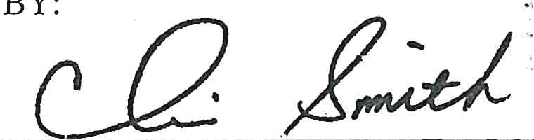 Signature of Chris Smith