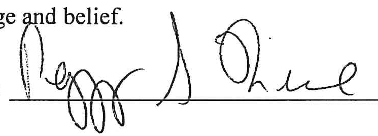Signature of Peggy S. Rice