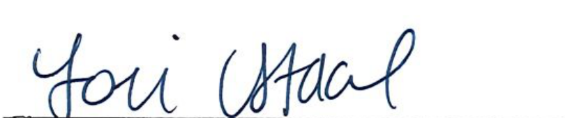 Signature of Clerk of Council Lori Staal