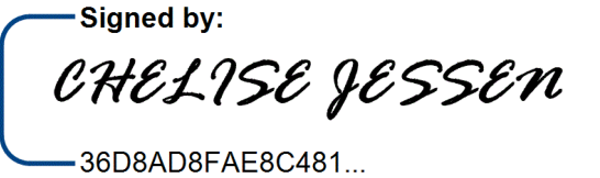 Signature of Chelise Jessen