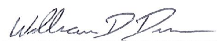 Signature of William D. Duncan