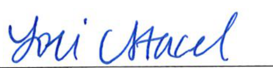 Signature of Lori Stacel