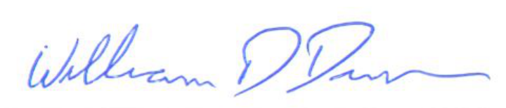 Mayor William D. Duncan Signature