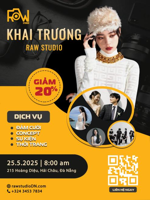 Raw Studio Khai Trương Poster