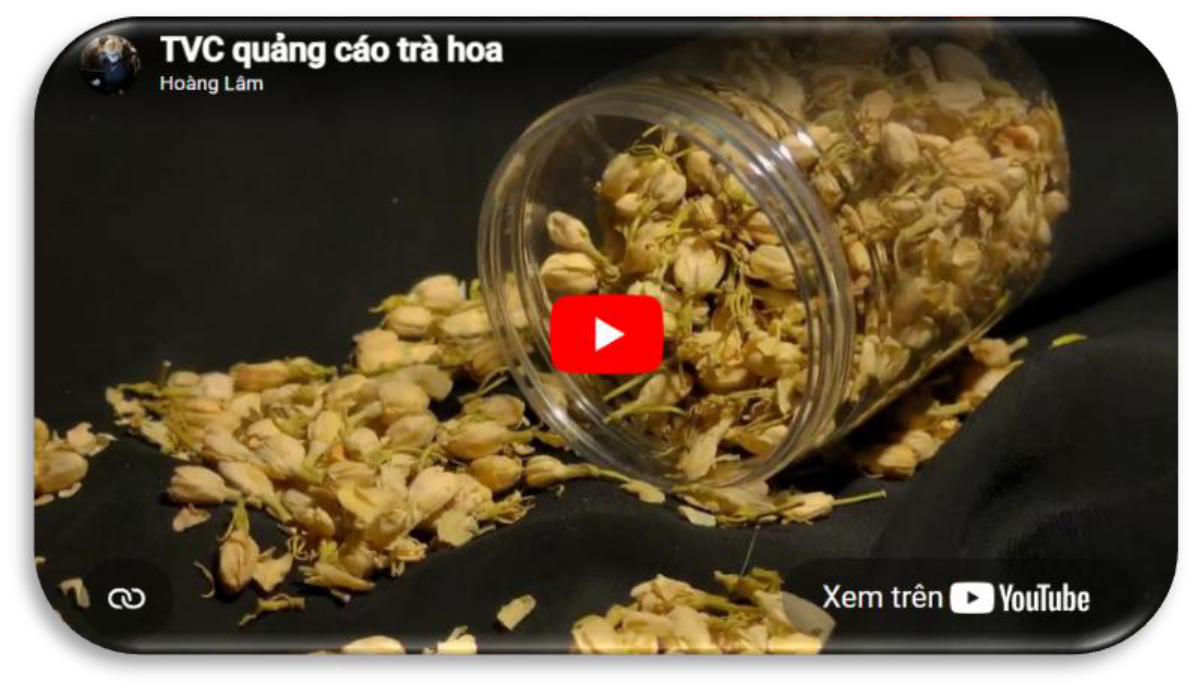 Screenshot of YouTube video: TVC quảng cáo trà hoa