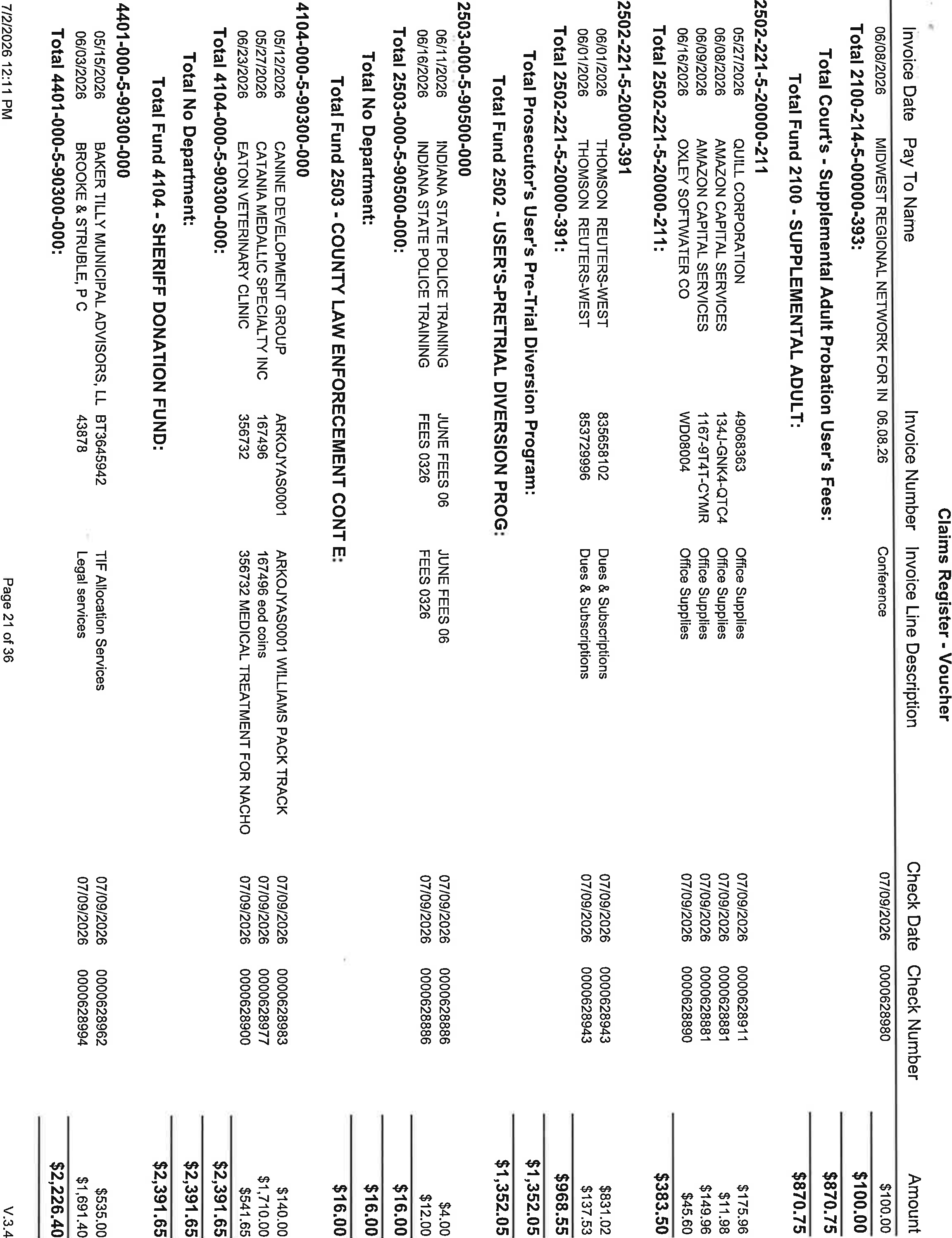 Scanned Claims Register Voucher Document Page 21