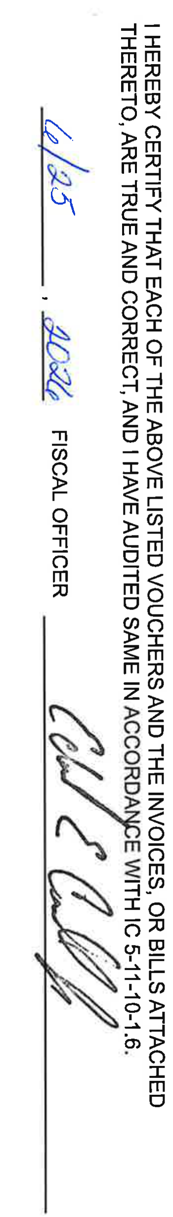 Fiscal Officer Signature and Audit Date