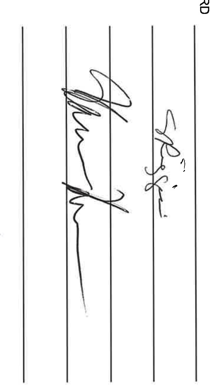 Board member signatures