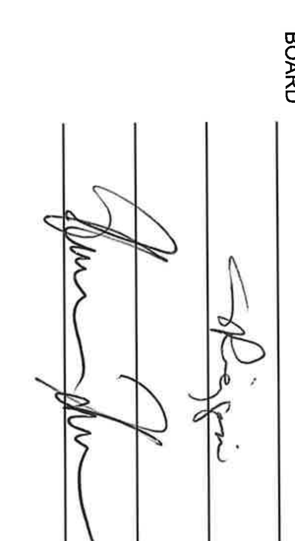 Board member signatures
