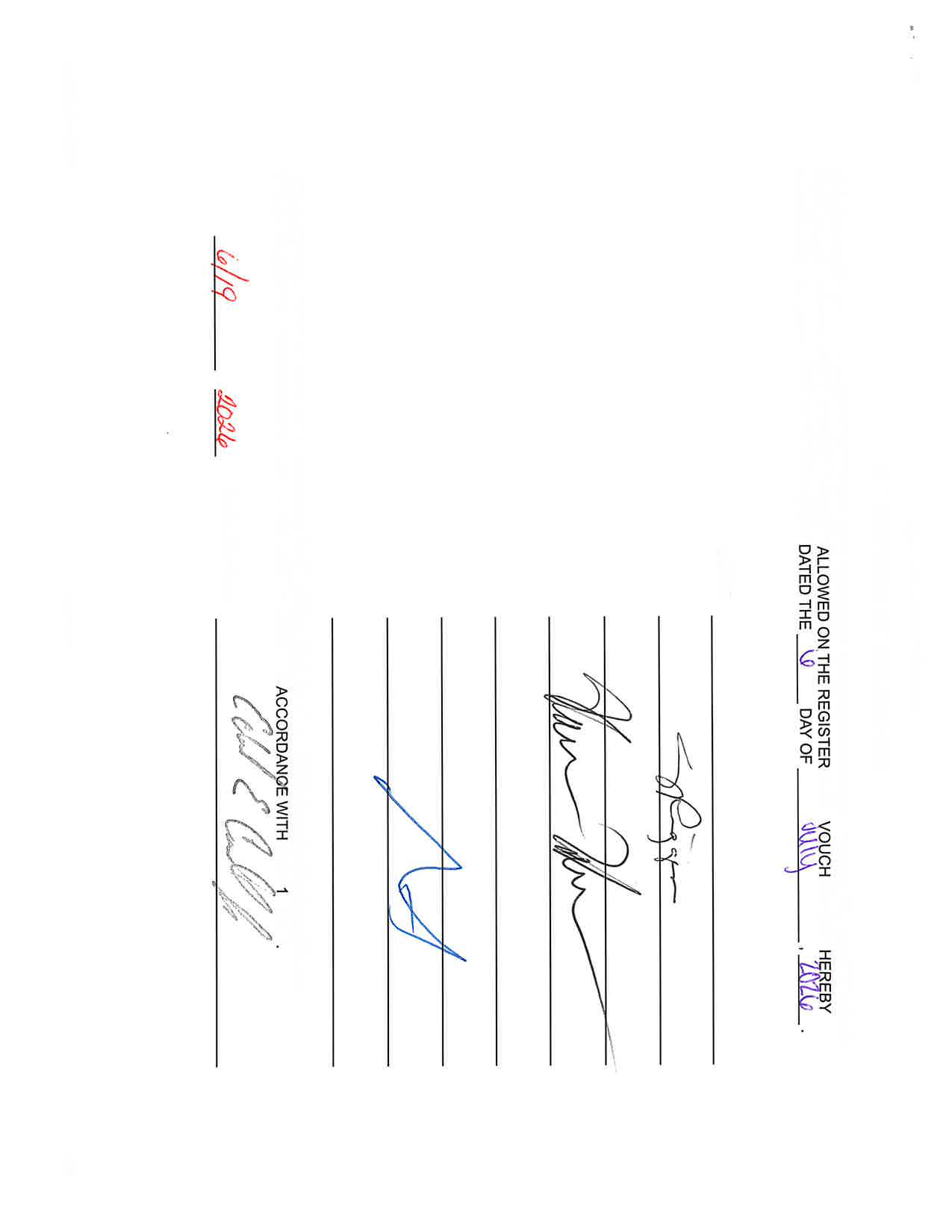 Original Scanned Document Page 3 Allowance of Vouchers