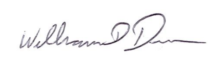 Mayor William Duncan Signature