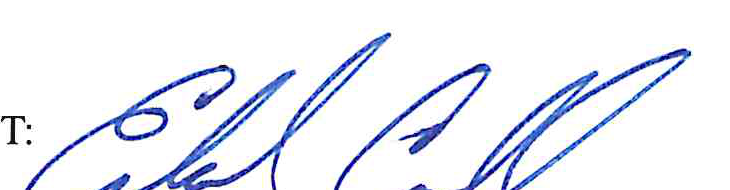 Signature of Ed Carroll
