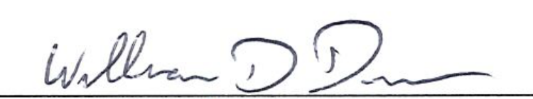 Handwritten signature of Mayor William D. Duncan