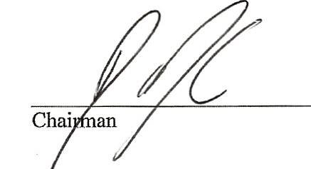 Chairman Signature