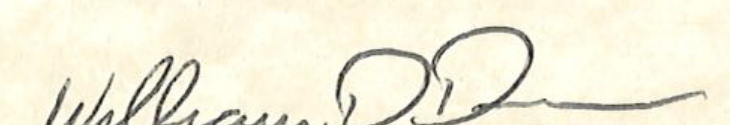 Signature of William D. Duncan