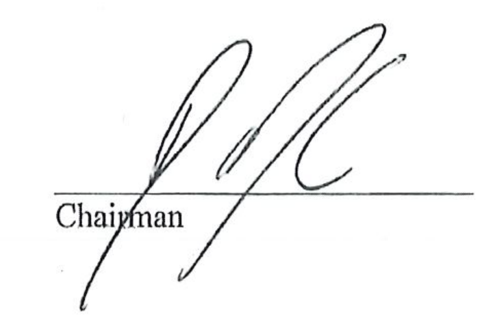 Chairman Signature