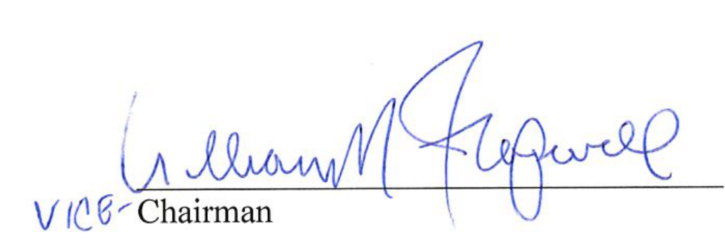 Signature of Vice-Chairman