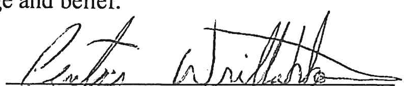 Signature of Curtis Writtenhouse