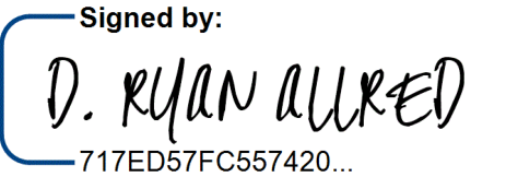 Signed by D. Ryan Allred