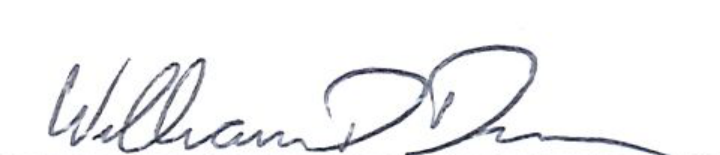 Signature of Mayor William D. Duncan
