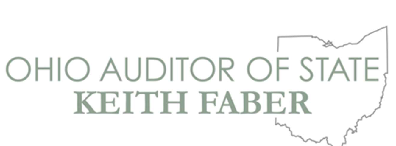 Ohio Auditor of State Keith Faber logo with Ohio state outline
