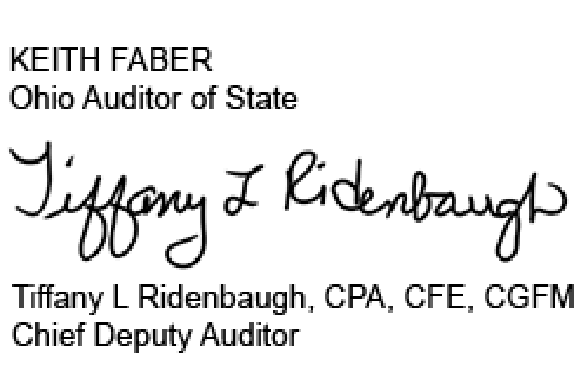 Handwritten signature of Tiffany L. Ridenbaugh