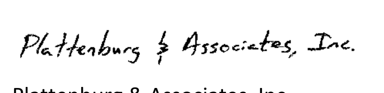Plattenburg & Associates, Inc. signature