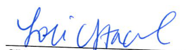 Signature of the Clerk of Council