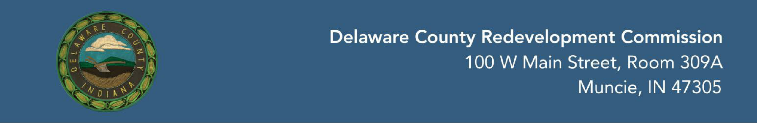 Delaware County Redevelopment Commission Header Banner