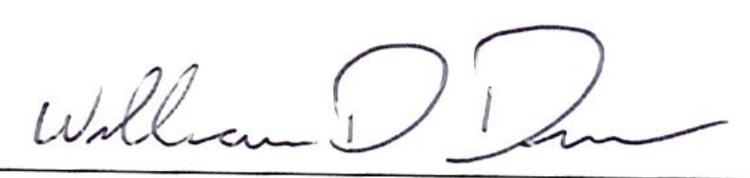 Signature of William D. Duncan