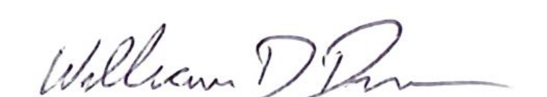 Signature of William D. Duncan, Mayor