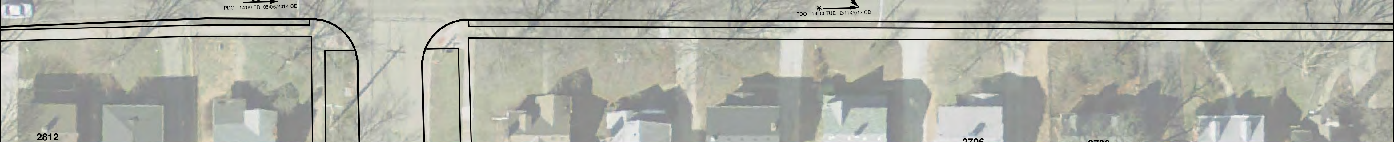Crash diagram map, lower-middle section with aerial imagery, roads, labels, and crash annotations.