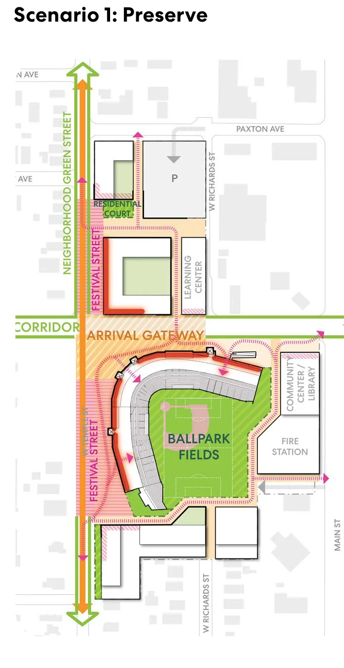 Scenario 1: Preserve design test fit map