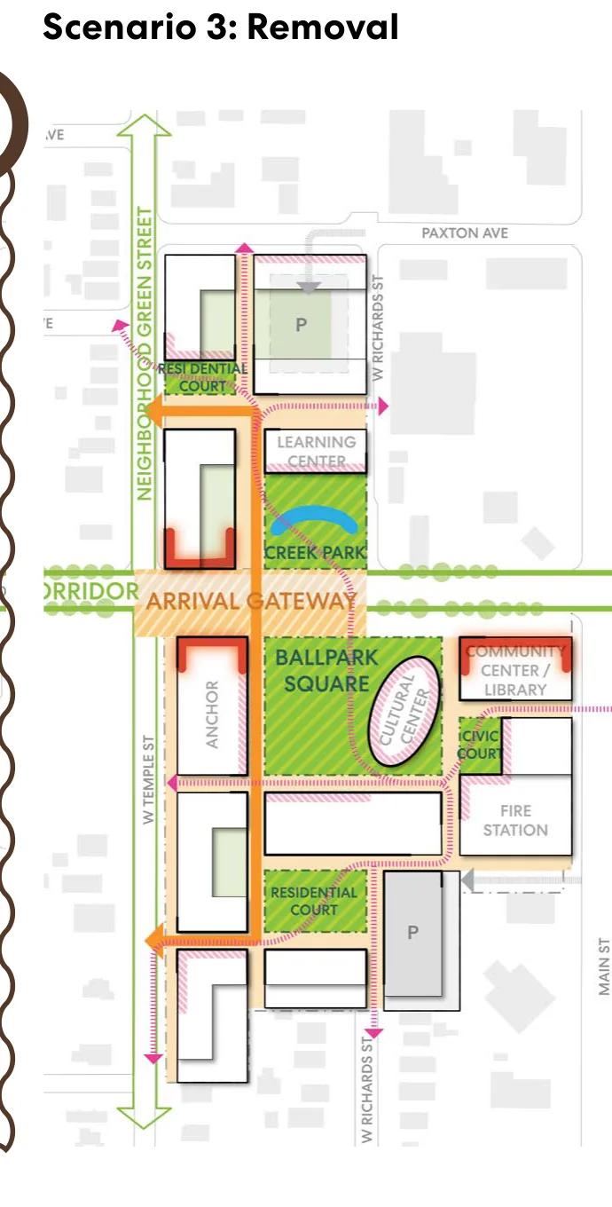 Scenario 3: Removal design test fit map